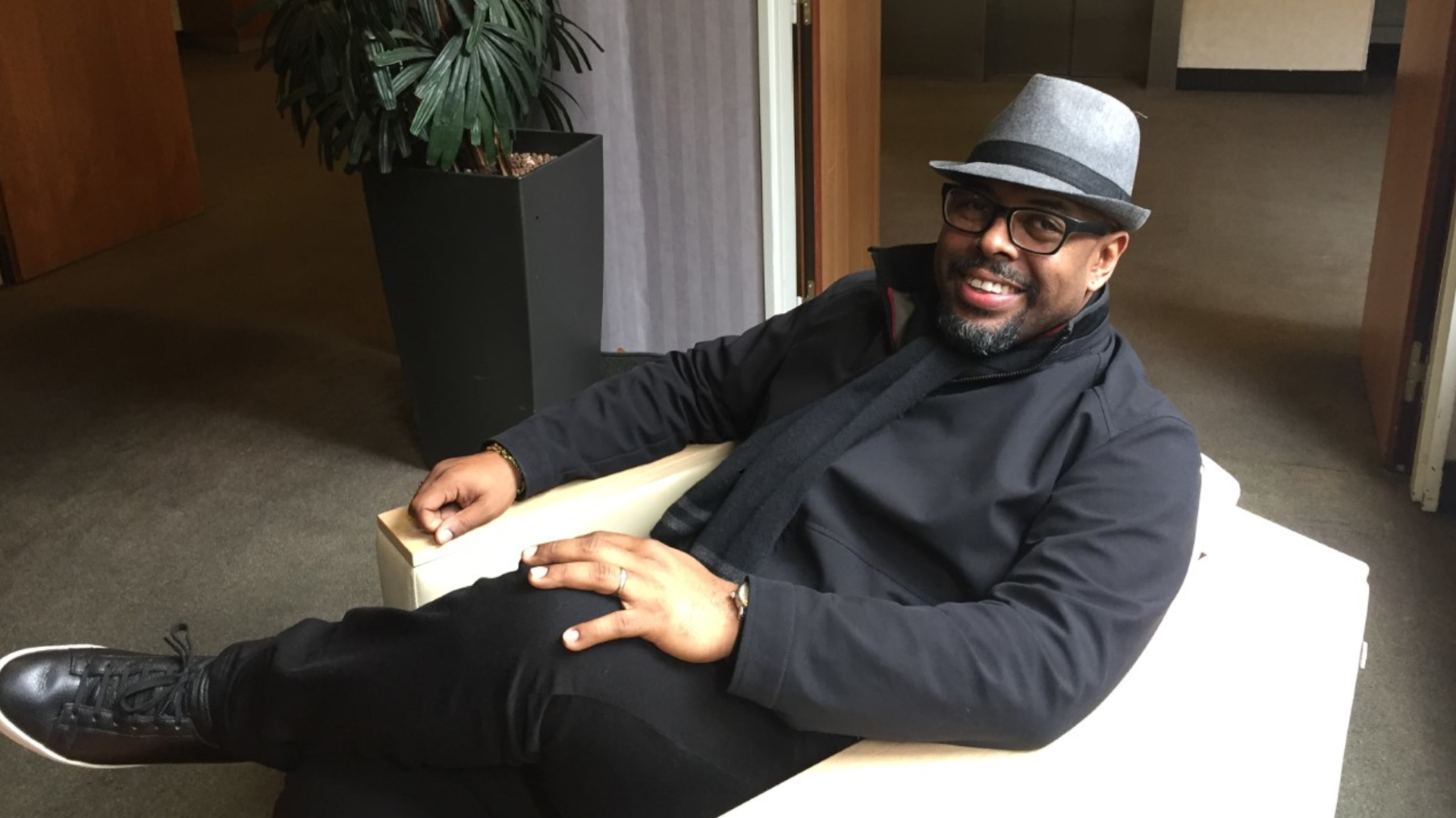 Christian McBride, contrebassiste et directeur artistique du Newport Jazz Festival.